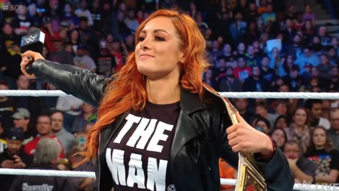 WWE Smackdown Live Women&#039;s champion Becky Lynch, of late calling herself The Man.