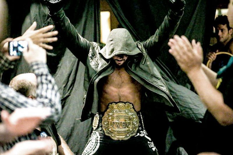 Styles as the IWGP Heavyweight Champion
