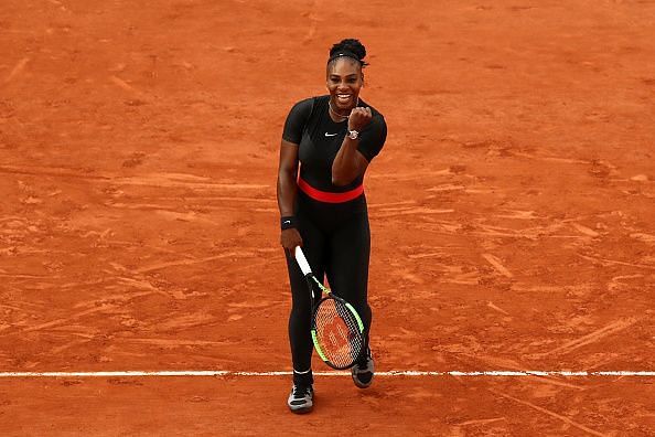 Serena Williams during the French Open