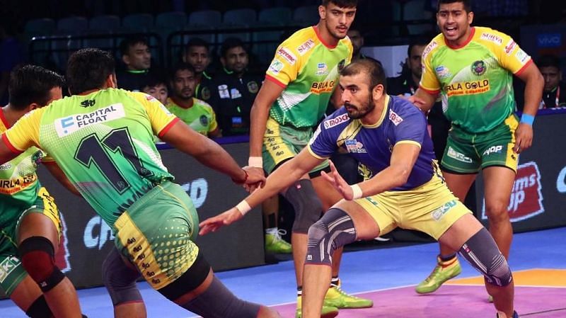 Ajay Thakur scored a Super 10 and was the best raider on the mat