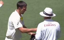 Watch: 12th Man Mitchell Marsh tries to bowl in the Indian innings, gets stopped by the umpire
