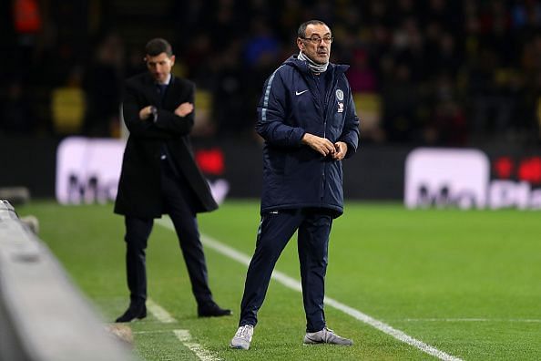 Maurizio Sarri named an unchanged XI from the loss against Leicester