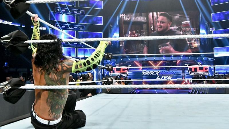 Samoa Joe took a big shot at Hardy