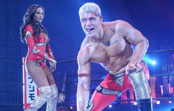 Cody Rhodes with this wife Brandi