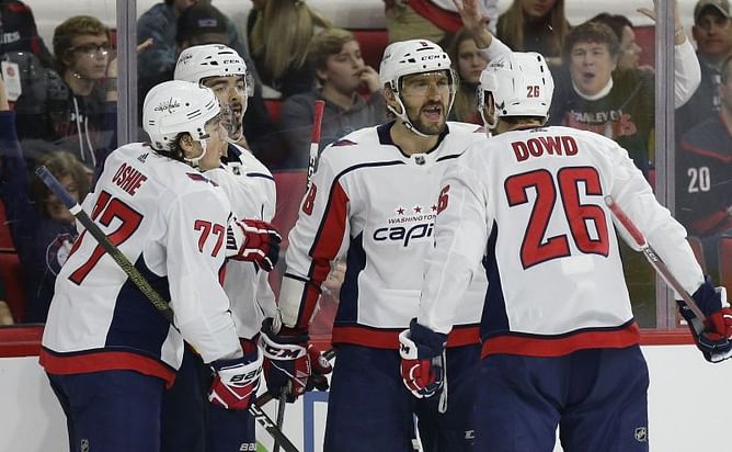 Ovechkin nets 2nd straight hat trick, Caps top 'Canes in SO