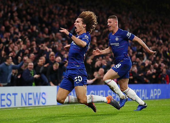 David Luiz&#039;s header all but sealed the victory for Chelsea