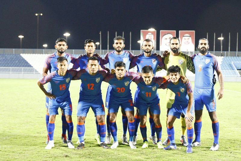 Indian football team against Oman