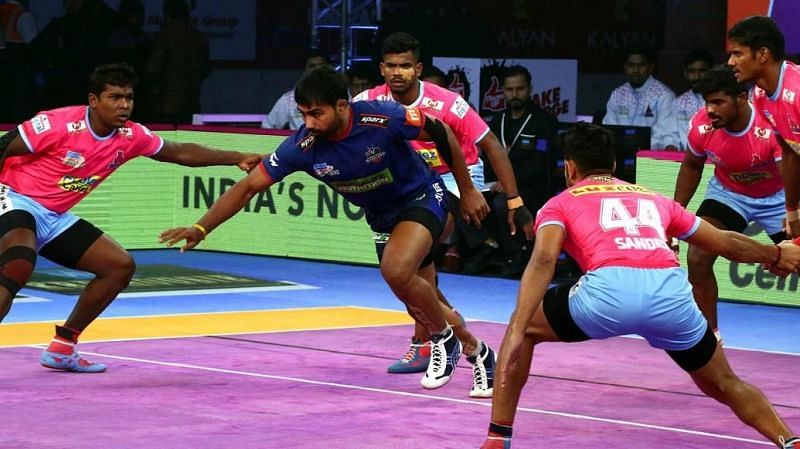 Jaipur Pink Panthers clinched their third win of the season against Haryana