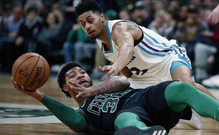 Celtics dominated the Hornets throughout the game. Credit: Bangor Daily News