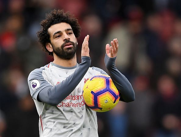 Salah netted a hat-trick against Bournemouth