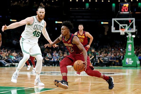 Aron Baynes (L) and Collin Sexton (R)