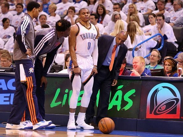 Oklahoma City Thunder notebook: Russell Westbrook feels for injured guard Derrick  Rose