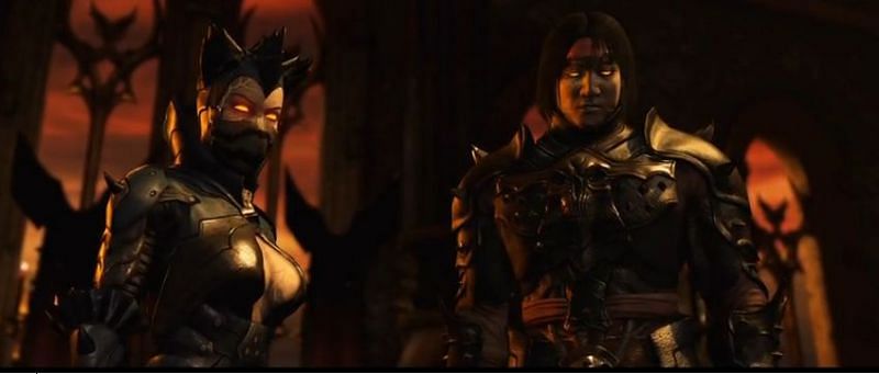 Liu Kang with Kitana at the end of Mortal Kombat X
