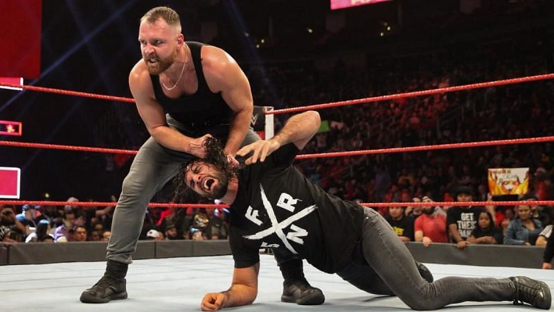 Dean Ambrose assaults Seth Rollins