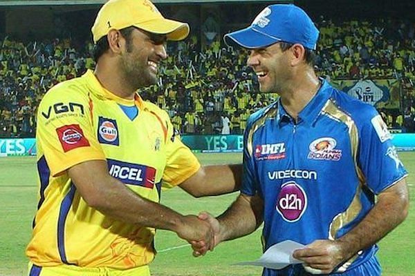 Former Mumbai Indians captain Ricky Ponting (R) did not have a long career as IPL captain