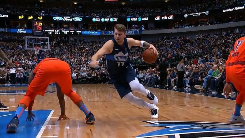 Luka Doncic breaks George&#039;s ankle