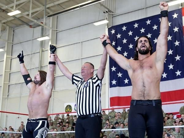 Seth Rollins and AJ Styles defeated Dean Ambrose and the New Daniel Bryan in the main event of Tribute to the Troops