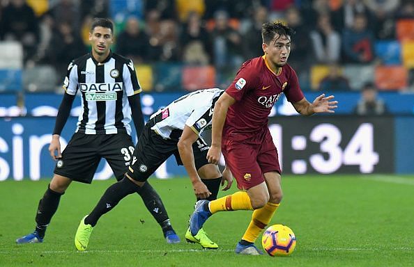 Cengiz Under in action for AS Roma