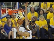 LeBron James Dunking On JaVale McGee