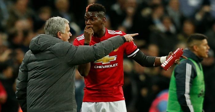 Jose Mourinho and Paul Pogba