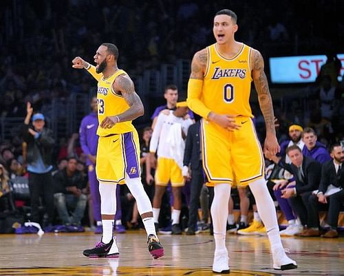 LeBron James and Kyle Kuzma