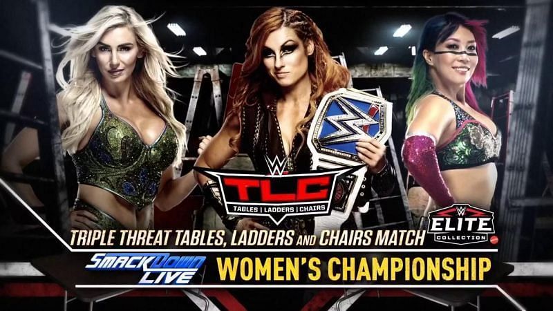 Smackdown&#039;s top three women do battle in the first-ever TLC match for the women.