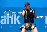 Aravane Rezai's gold-black dress