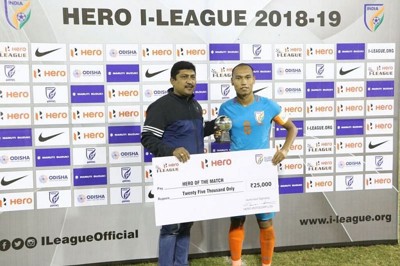 Amarjit Singh was adjudged the &#039;Hero of the Match&#039; for his accurate long passes and being the midfield lynchpin