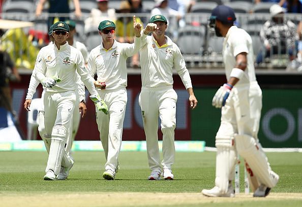 Australians claiming Virat Kohli&#039;s catch