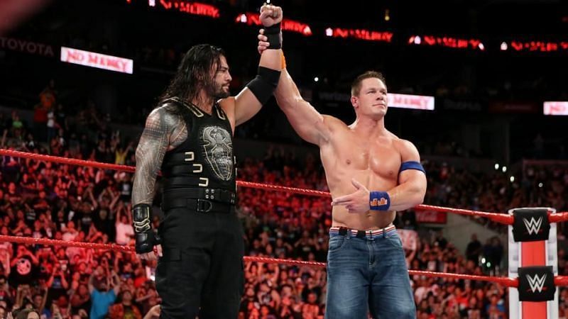 John Cena and Roman Reigns