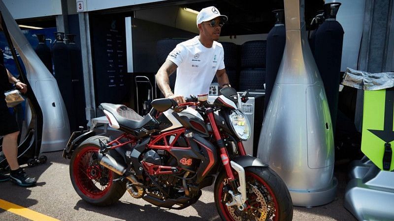 Hamilton rode in an unofficial test