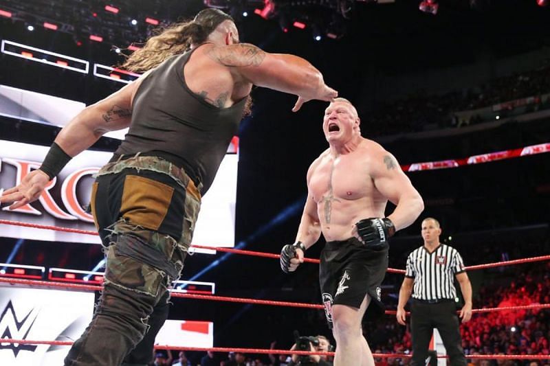 Braun Strowman and Brock Lesnar