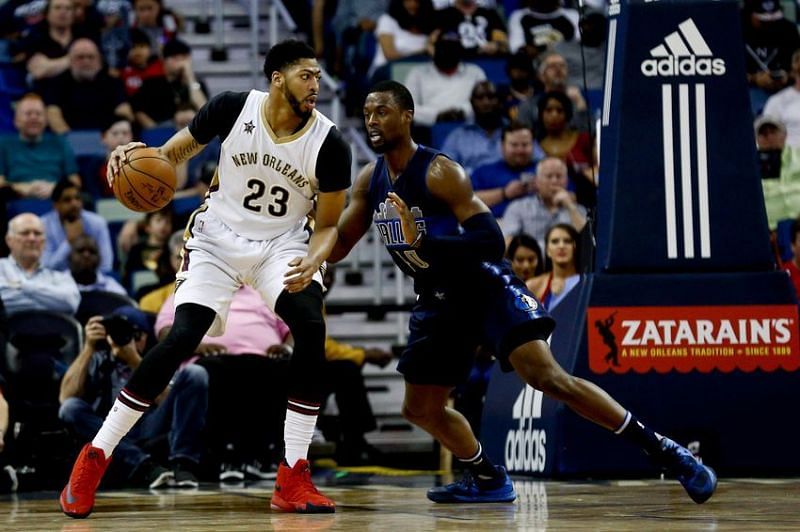 Action from New Orleans Pelicans vs Dallas Mavericks