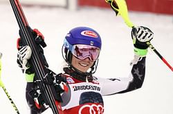 Shiffrin ties World Cup record with 35th win in slalom