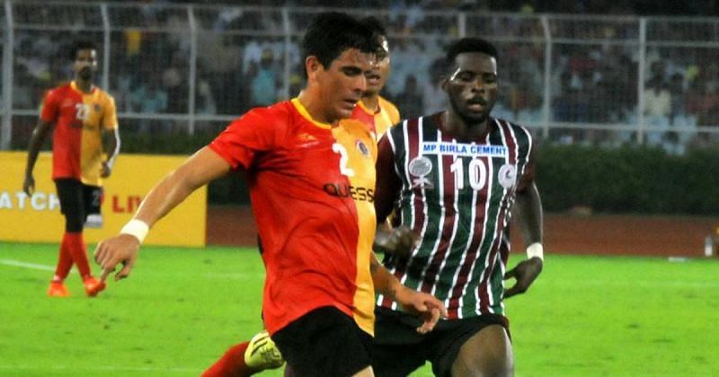 Johnny Acosta (left) and Henry Kisseka (right) will play pivotal roles in the &#039;Kolkata Derby&#039;