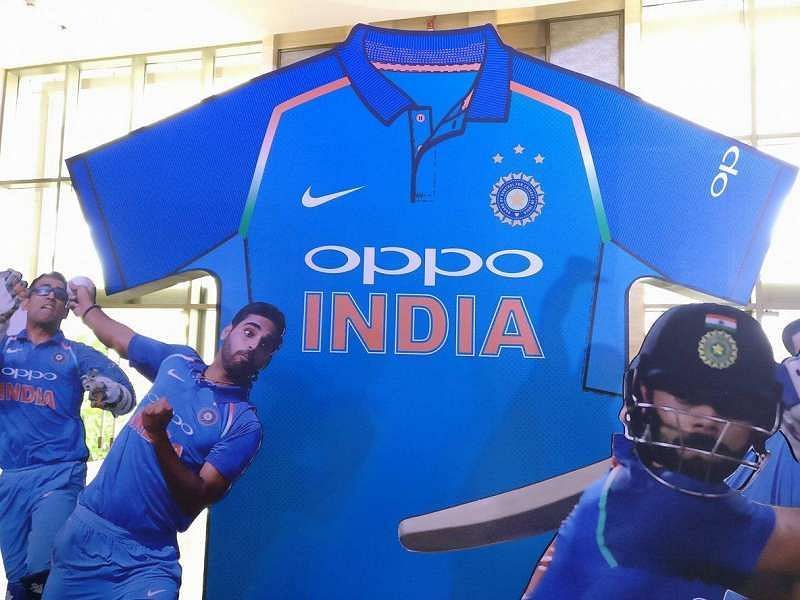 ODI jersey with sponsor name and player number