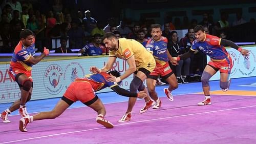 Rahul Chaudhari was kept quiet by the UP defense