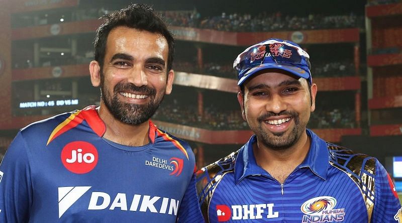 Zaheer Khan with Rohit Sharma