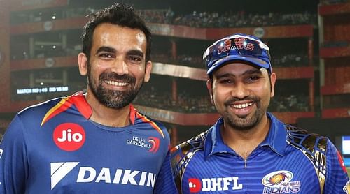 Zaheer Khan with Rohit Sharma