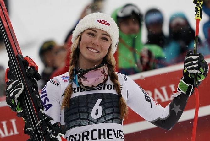 Shiffrin takes GS in Courchevel, 4th straight World Cup win