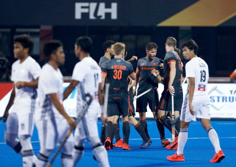 Netherlands demolish the bubble fame of Malaysia (Image courtesy: Hockey India)