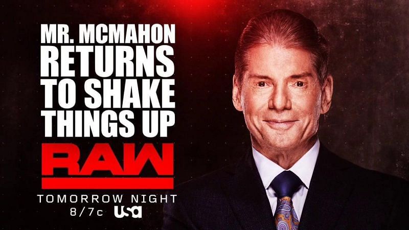What changes could Vince make on RAW ?