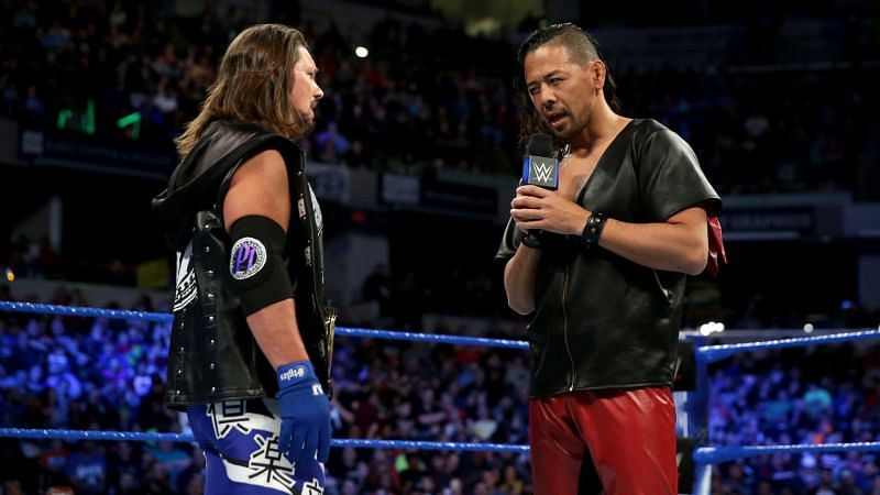 Shinsuke Nakamura lays it out for AJ Styles on SmackDown live.