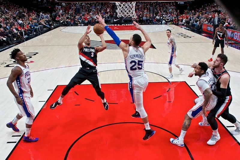 The Blazers dominated the Sixers