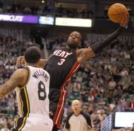 Action from Miami Heat v Utah Jazz game