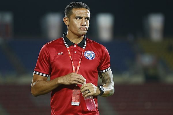Tim Cahill of Jamshedpur FC during match 18 of the Hero Indian Super League 2018