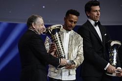 F1: Hamilton and Mercedes receive their title trophies at the FIA Prize Giving ceremony