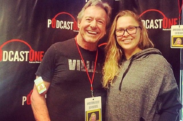 Ronda Rousey pictured with Roddy Piper
