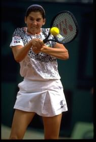 Monica Seles at the 1992 French Open Final