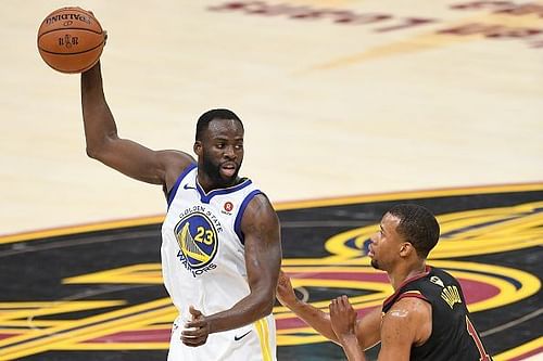 Draymond Green playing in the 2018 NBA Finals for the Warriors